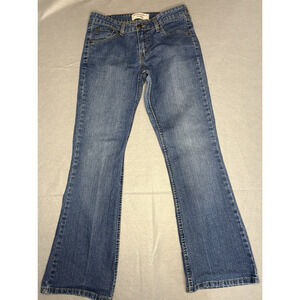 Signature Levi Strauss Jeans Womens 6 Short Blue Low Rise Bootcut Denim Vintage